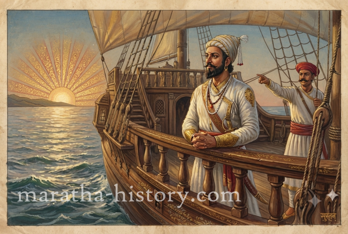 Maratha naval raid on Basrur (Karwar) in Adilshahi territory