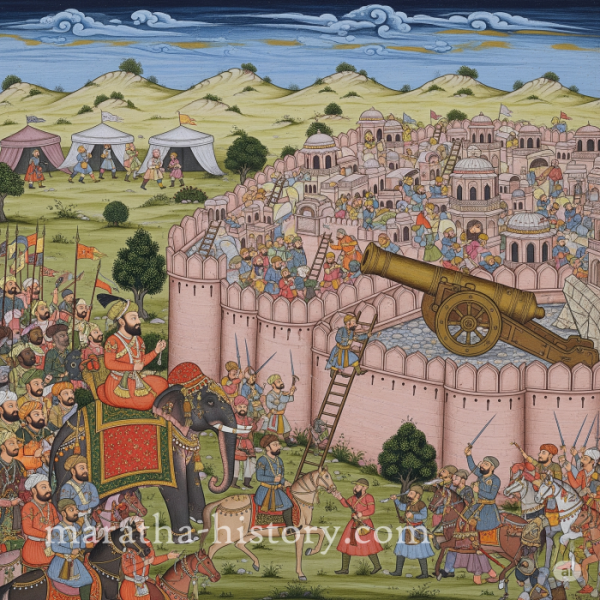 Adilshahi destroyed after the successful Mughal siege of Bijapur
