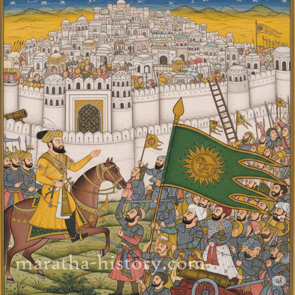 Qutubshahi destroyed after the successful Mughal siege of Golconda