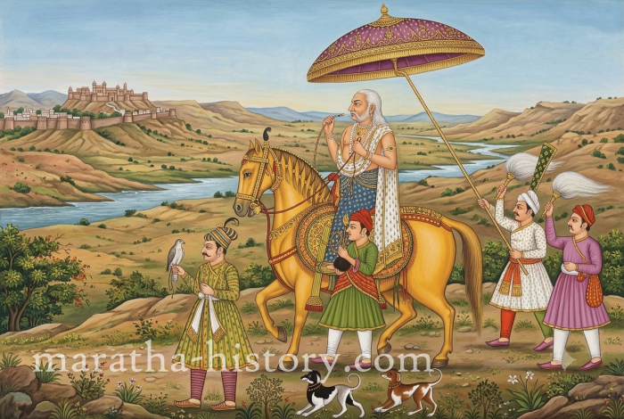 Release of Shahu I after 18 years in Mughal custody by Azam Shah, after Aurangzeb's death
