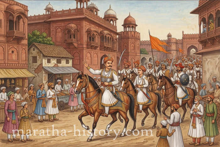 Maratha troops march on Delhi