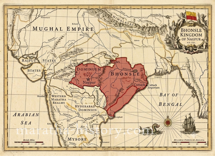 Odisha ceded to the Marathas