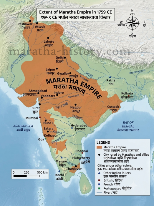 Maratha Empire Map