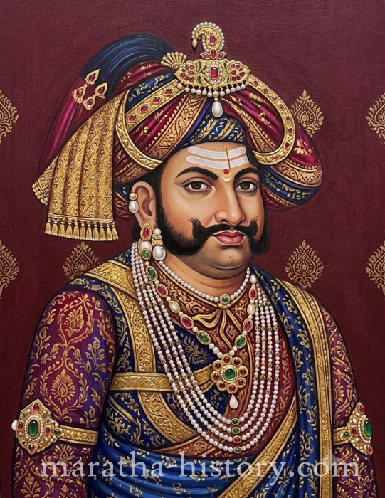 Maharajah Serfoji Rajah II Portrait - महाराज सरफोजी राजे दुसरे