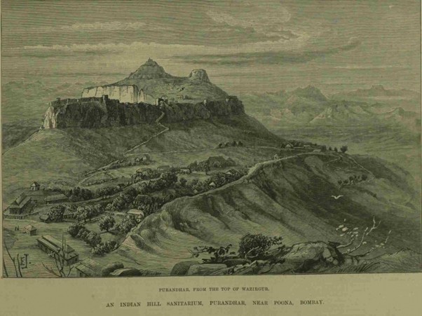 Purandhar Fort Illustration
